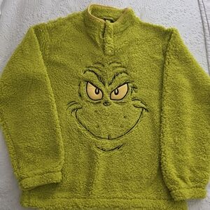 Green Fleece Grinch Pullover